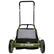 Front. Sun Joe - Manual Reel 18-Inch Push Lawn Mower with Grass Collection Bag - Green.