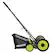 Alt View 11. Sun Joe - Manual Reel 18-Inch Push Lawn Mower with Grass Collection Bag - Green.