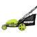 Front. Sun Joe - 12.0Ah Plug-in 20-Inch Push Lawn Mower with Grass Collection Bag - Green.