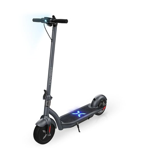 Front Zoom. Hover-1 - Alpha Foldable Electric Scooter w/12 mi Max Operating Range & 17.4 mph Max Speed - Gray.