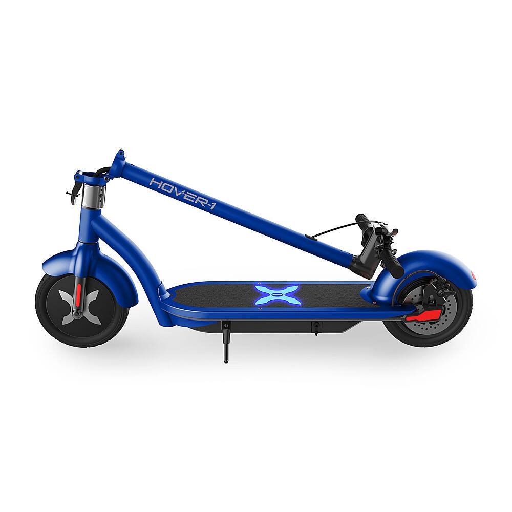 Alt View 11. Hover-1 - Alpha Foldable Electric Scooter w/12 mi Max Operating Range & 17.4 mph Max Speed - Blue.