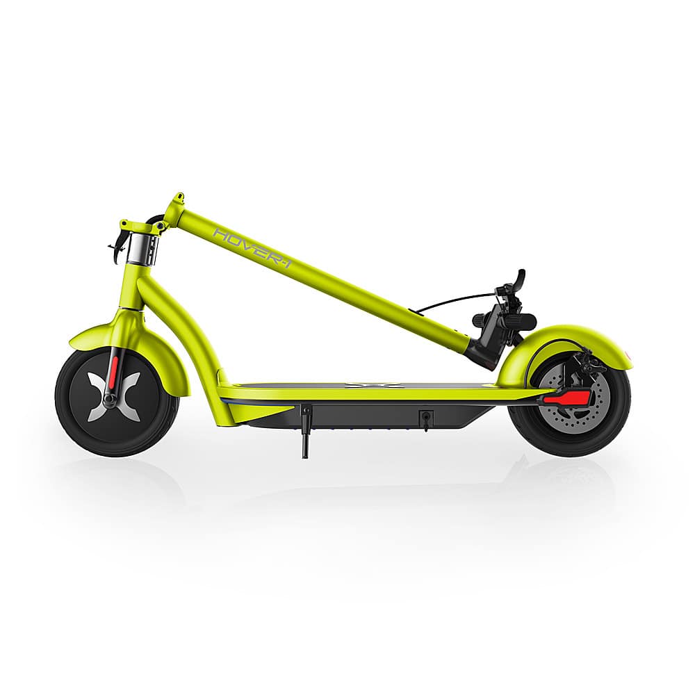 Alt View 11. Hover-1 - Alpha Foldable Electric Scooter w/12 mi Max Operating Range & 17.4 mph Max Speed - Yellow.