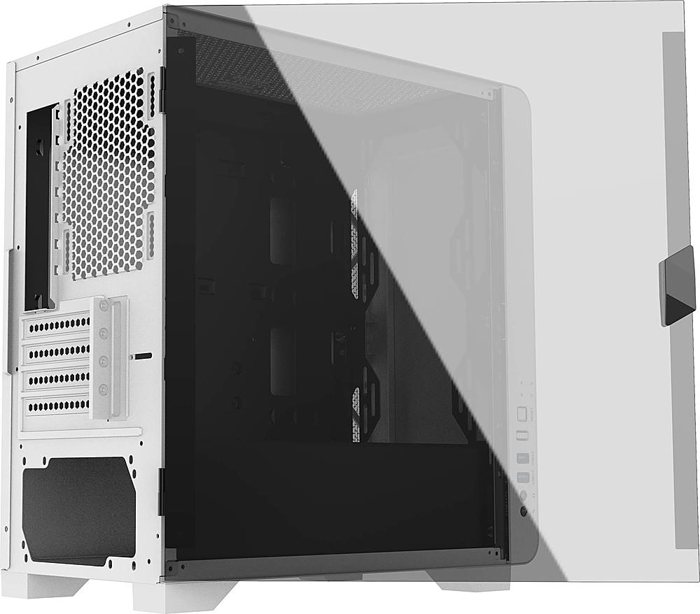  GAMDIAS White RGB Gaming ATX Mid Tower Computer PC