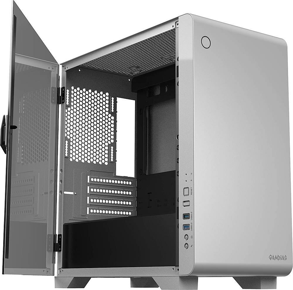 Alt View 22. GAMDIAS - Mars E2 Micro ATX Mini-Tower Case - White.