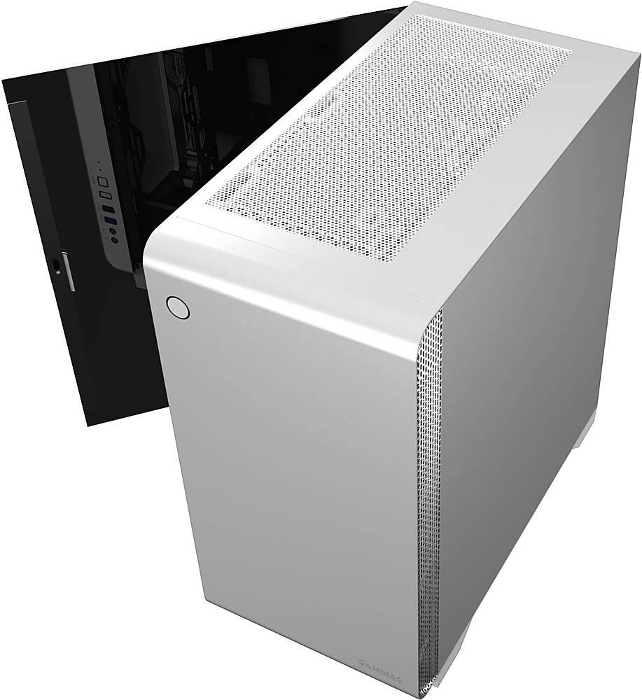 Alt View 37. GAMDIAS - Mars E2 Micro ATX Mini-Tower Case - White.