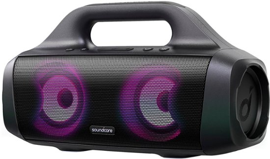 Front. Soundcore - by Anker Select Pro Portable Waterproof Bluetooth Speaker - Black.