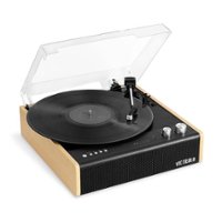 Victrola - Eastwood Bluetooth Record Player - Bamboo - Front_Zoom
