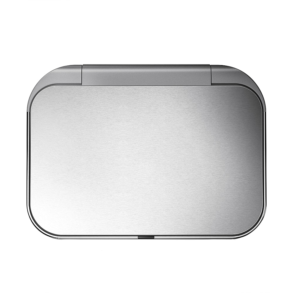 Alt View 13. simplehuman - 58 Liter Rectangular Sensor Can with Voice and Motion Control - Brushed Stainless Steel.
