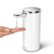 Left Zoom. simplehuman - 9 oz. Touch-Free Rechargeable Sensor Liquid Soap Pump Dispenser - White Stainless Steel.
