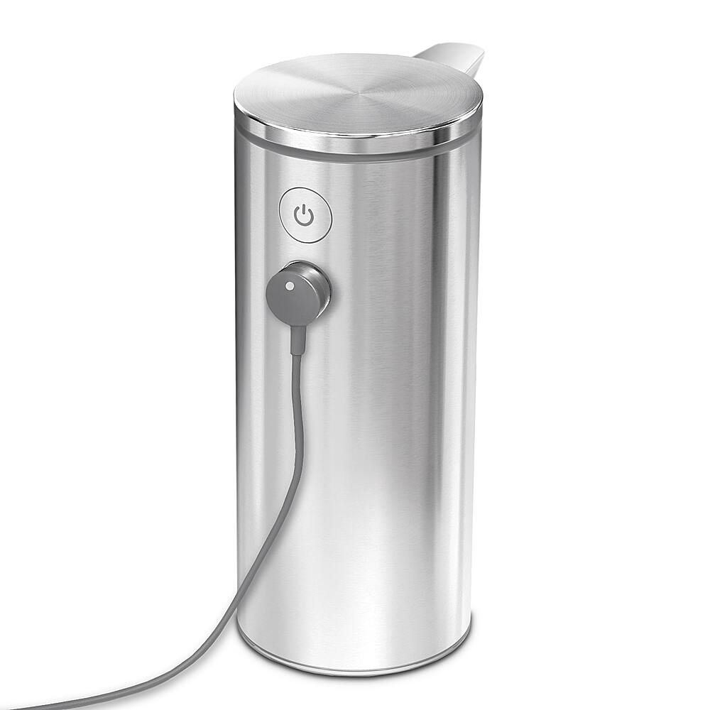 Alt View Zoom 11. simplehuman - 9 oz. Touch-Free Rechargeable Sensor Liquid Soap Pump Dispenser - Brushed Stainless Steel.
