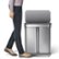 Alt View Zoom 12. simplehuman - 58 L Rectangular Hands-Free Dual Compartment Recycling Kitchen Step Trash Can with Soft-Close Lid - Brushed Stainless Steel.