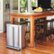 Alt View Zoom 18. simplehuman - 58 L Rectangular Hands-Free Dual Compartment Recycling Kitchen Step Trash Can with Soft-Close Lid - Brushed Stainless Steel.
