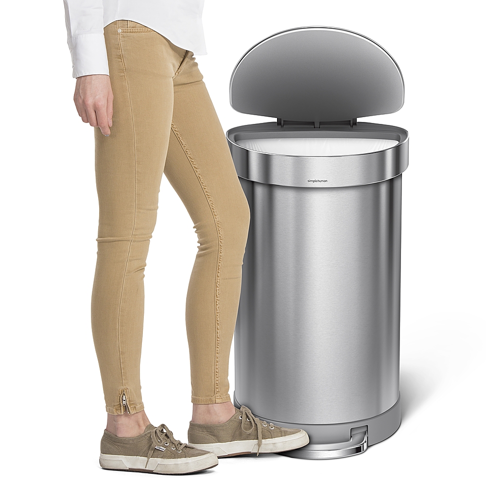 simplehuman 58 Liter/15 Gallon Step Trash Can Recycler + Reviews