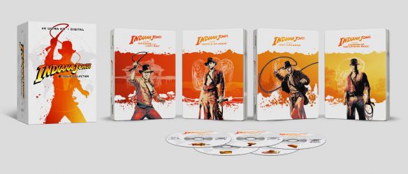 Indiana Jones 4-Movie Collection [SteelBook] [Includes Digital Copy] [4K Ultra HD Blu-ray]