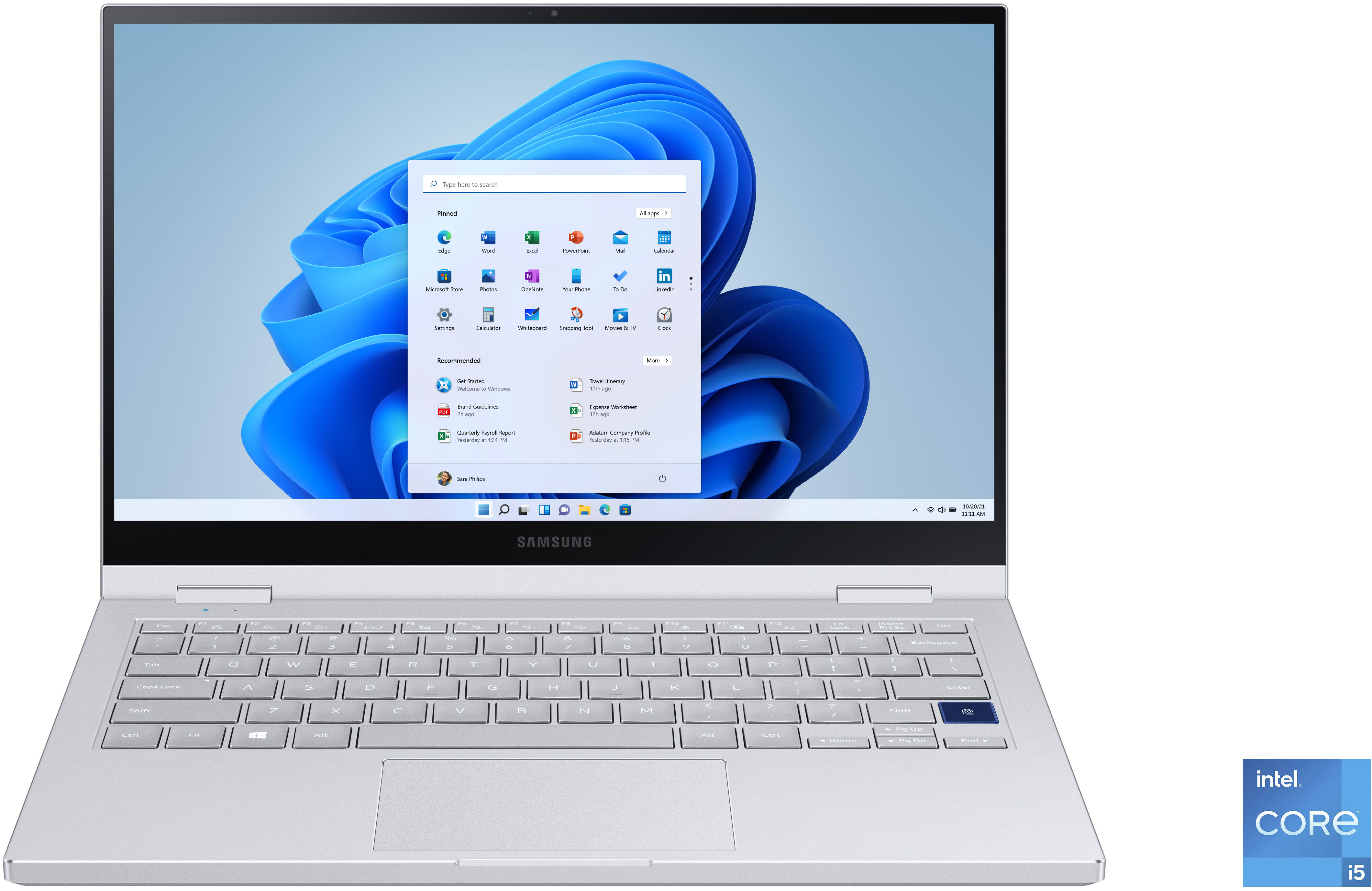 Zoom out on Front Zoom. Samsung - Galaxy Book Flex2 Alpha 13.3" QLED Touch-Screen Laptop - Intel Core i5 - 8GB Memory - 256GB SSD - Royal Silver.
