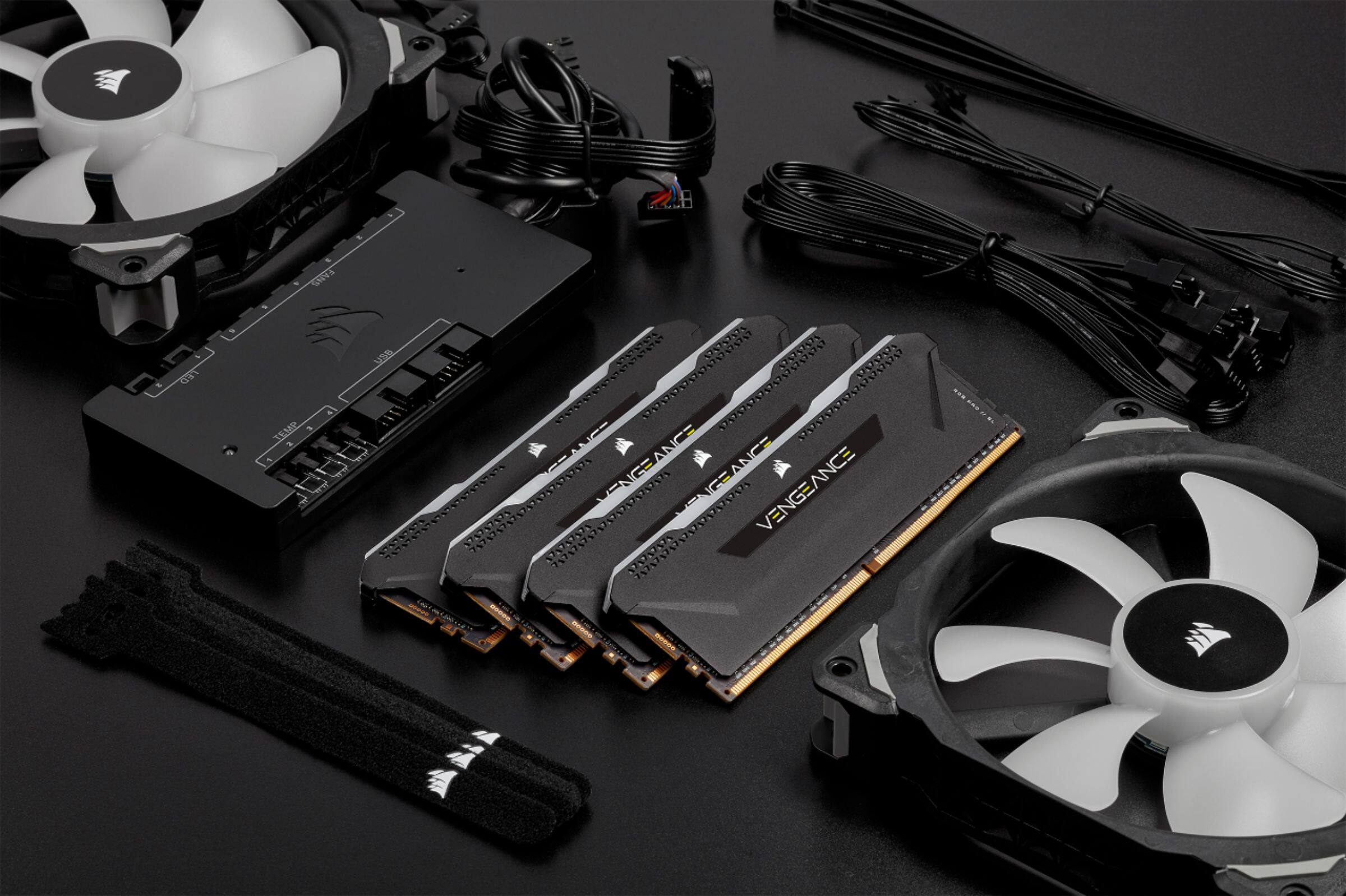 Alt View 18. CORSAIR - VENGEANCE RGB PRO SL 16GB (2PK x 8GB) 3600MHz DDR4 C18 DIMM Desktop Memory - Black.