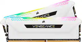 CORSAIR - VENGEANCE RGB PRO SL 32GB (2PK x 16GB) 3200MHz DDR4 C16 DIMM Desktop Memory - White