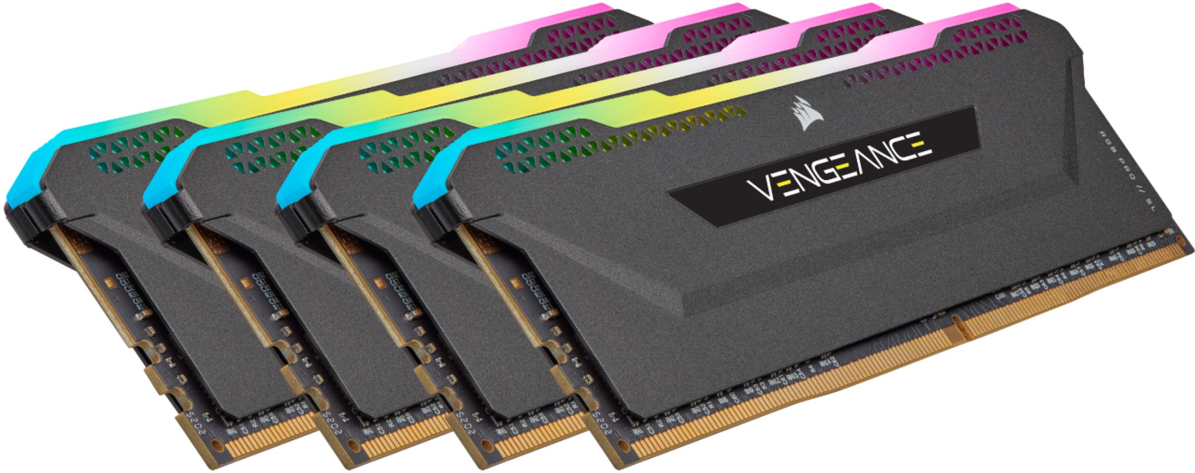 Mémoire RAM Corsair Vengeance RGB Pro SL CMH32GX4M4D3600C18W 32Go