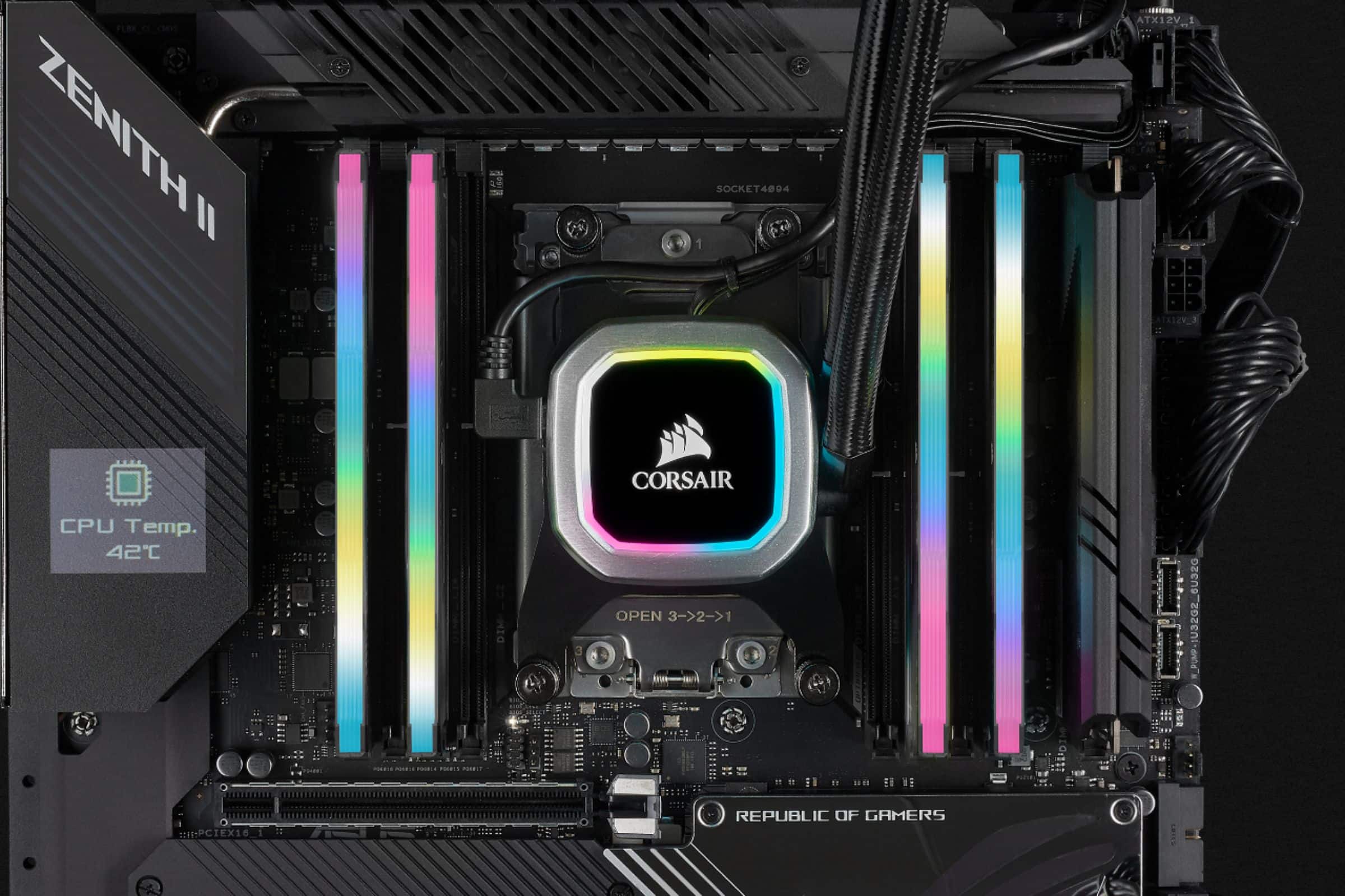 CORSAIR VENGEANCE RGB PRO SL 2x16Go DDR4 3600CL18 Noir - Disponible sur