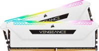 CORSAIR - VENGEANCE RGB PRO SL 32GB (2x16GB) DDR4 3600MHz C18 UDIMM Desktop Memory - White - Front_Zoom