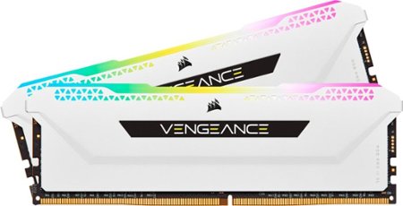 CORSAIR - VENGEANCE RGB PRO SL 32GB (2PK x 16GB) 3600MHz DDR4 C18 DIMM Desktop Memory - White