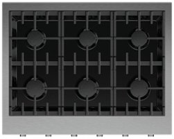 Fisher & Paykel - 36 in Professional Gas Rangetop 5 Burners in Stainless Steel - Stainless steel - Front_Zoom