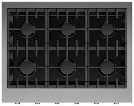 Fisher & Paykel - 36 in Professional Gas Rangetop 5 Burners - Stainless Steel
