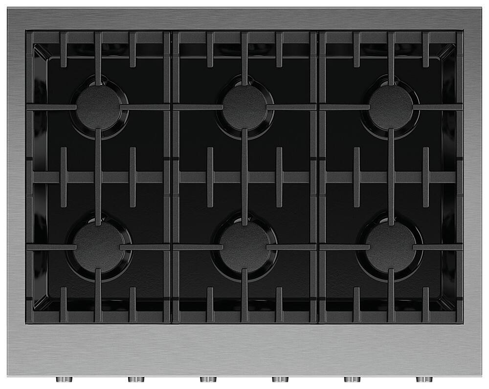Front. Fisher & Paykel - 30 in Professional Gas Rangetop 4 Burners - Stainless Steel.