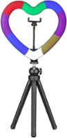 Sunpak - 10" Heart-Shaped Rainbow Vlogging Kit with Bluetooth Remote - Black - Angle_Zoom