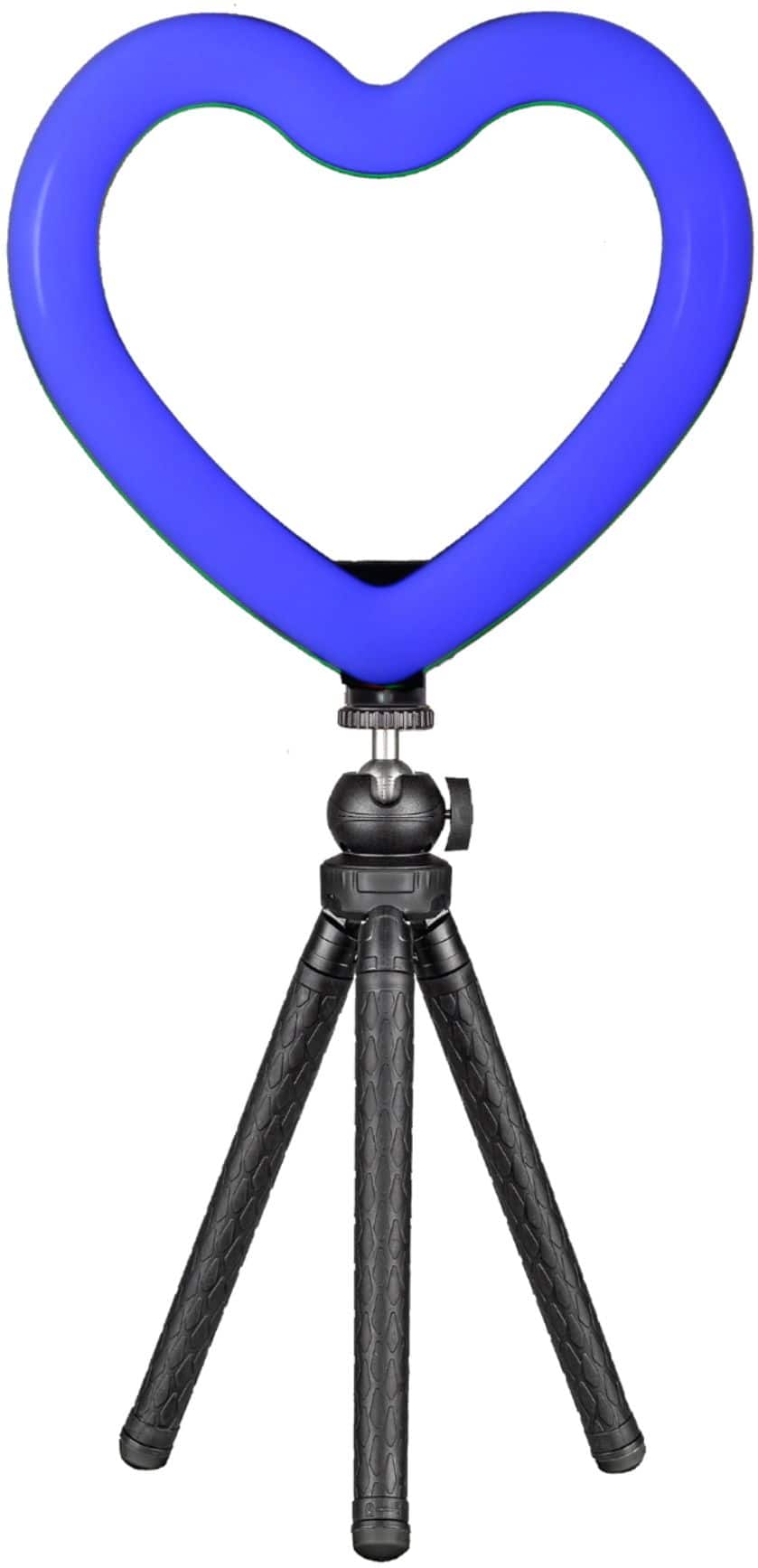 Alt View 12. Sunpak - 10" Heart-Shaped Rainbow Vlogging Kit with Bluetooth Remote - Black.