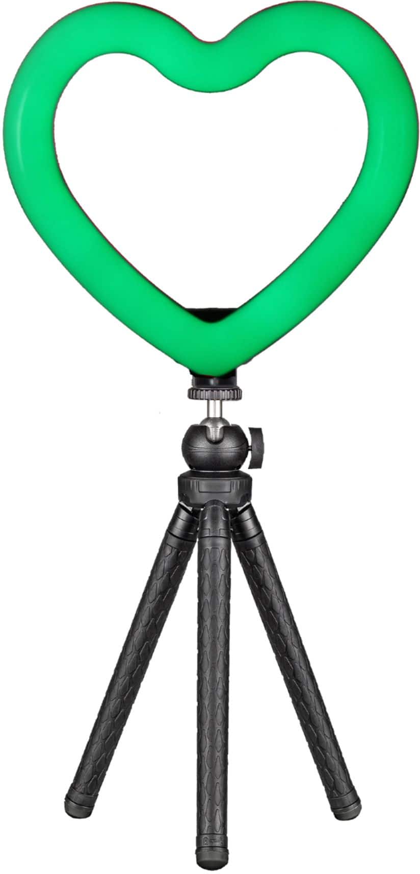 Alt View 13. Sunpak - 10" Heart-Shaped Rainbow Vlogging Kit with Bluetooth Remote - Black.