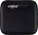 Front. Crucial - X6 SE 2TB External USB-C/USB-A Portable SSD - Black.