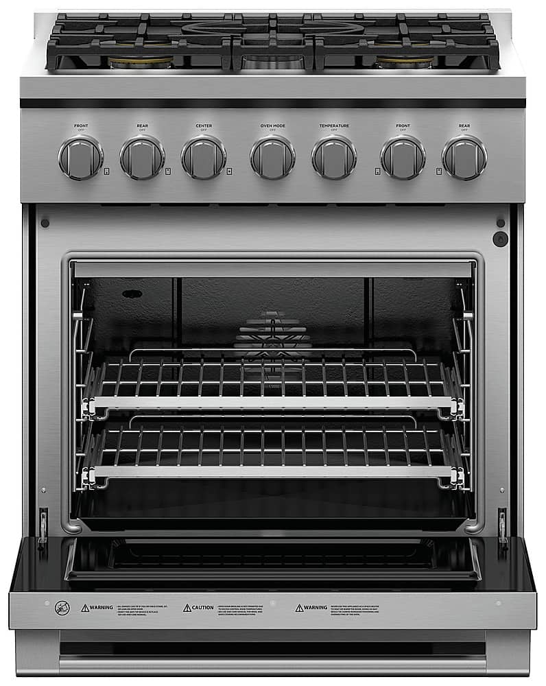 Alt View 11. Fisher & Paykel - Professional 30 inch 5 Burner Gas Range - Stainless Steel.