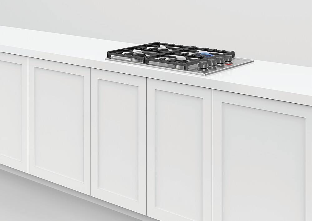 Alt View 12. Fisher & Paykel - 30 In Professional Drop-In LP Gas Cooktop - Stainless Steel.