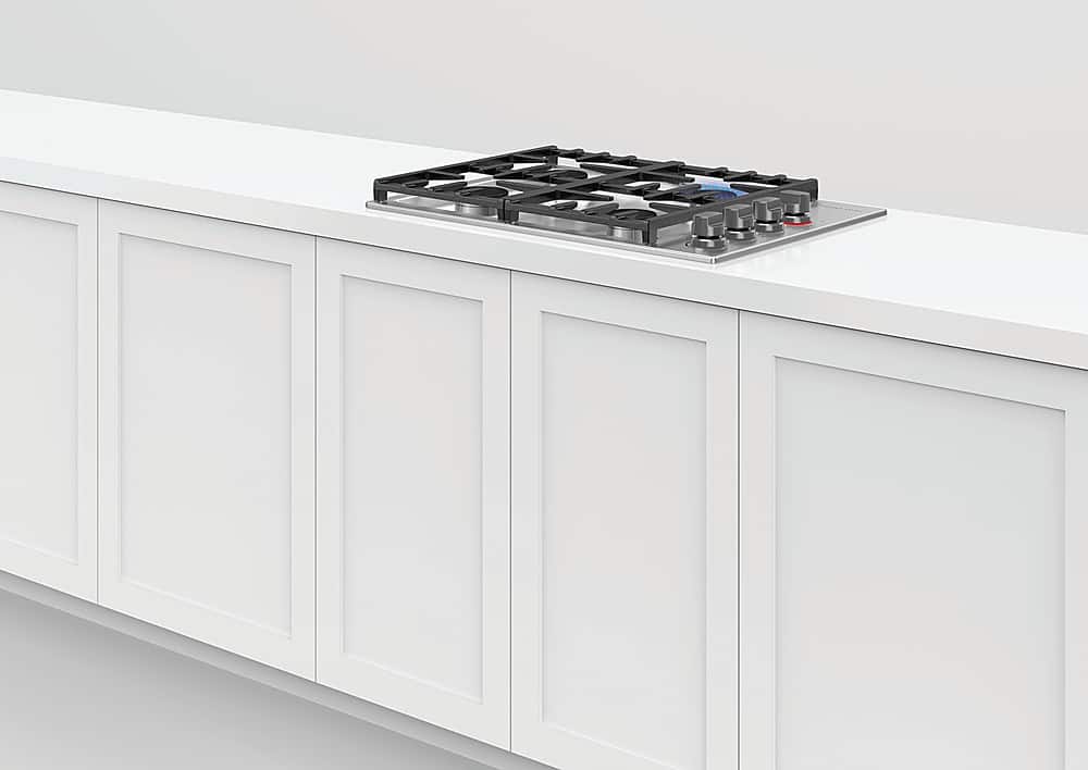 Alt View 12. Fisher & Paykel - 30 In Professional Drop-In Gas Cooktop with Halo - Stainless steel.