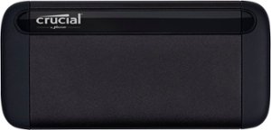 Crucial - X8 2TB External USB-C 3.2 Gen 2/USB-A Portable Solid State Drive - Front_Zoom