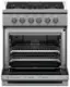 Alt View 11. Fisher & Paykel - Professional 30 inch 4 Burner Gas Range - Stainless Steel.