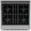 Alt View 12. Fisher & Paykel - Professional 30 inch 4 Burner Gas Range - Stainless Steel.