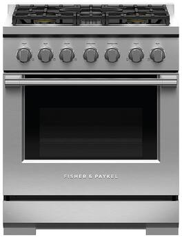 Fisher & Paykel - Professional 30 inch 5 burner Gas Range (LP) - Stainless Steel