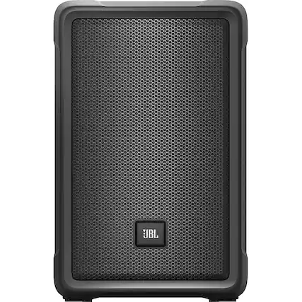 Front. JBL - IRX108BT 1300W Powered 8" Portable Speaker with Bluetooth - Black.