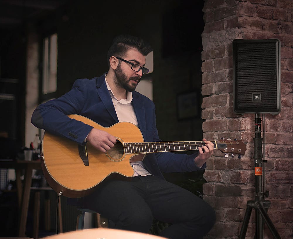 Alt View 14. JBL - IRX108BT 1300W Powered 8" Portable Speaker with Bluetooth - Black.