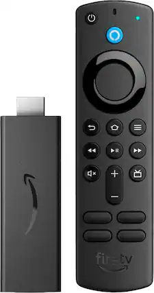 Front. Amazon - Fire TV Stick (3rd Gen) with Alexa Voice Remote (includes TV controls) | HD streaming device | 2021 release - BLACK.
