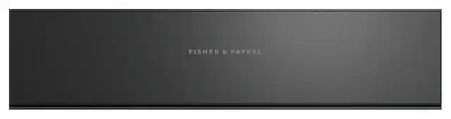 Front. Fisher & Paykel - Minimal 24-in Vacuum Drawer - Black.