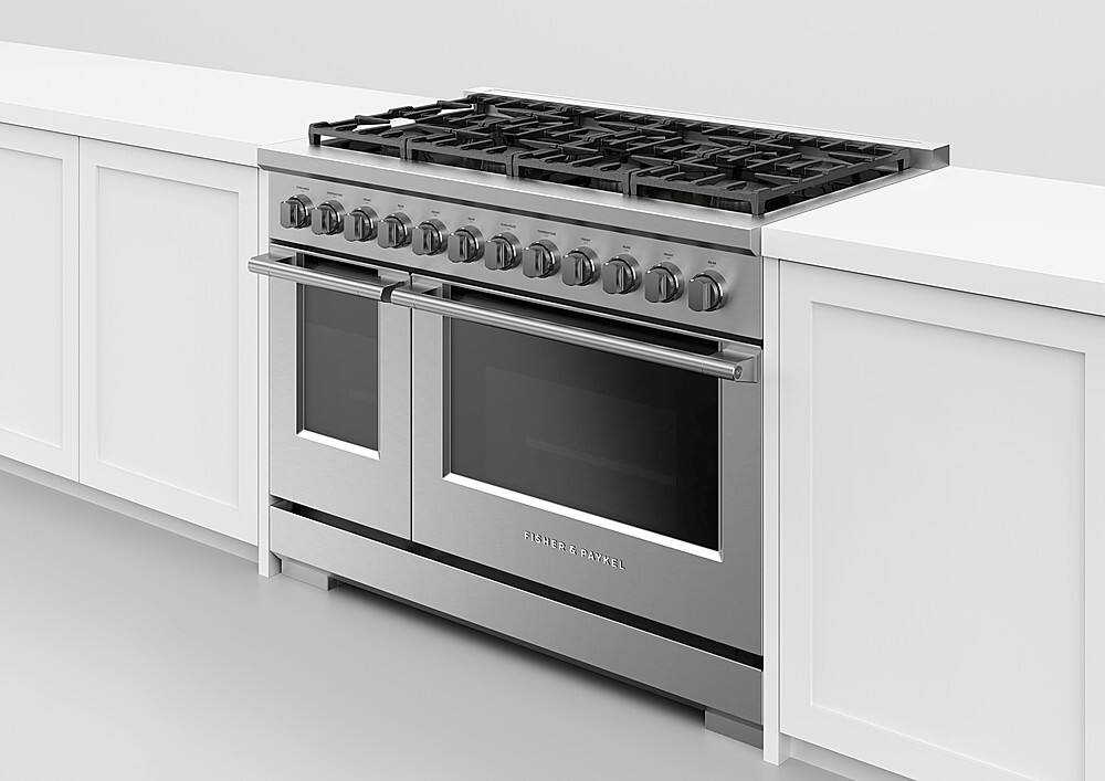 Alt View 12. Fisher & Paykel - Professional 48 inch 8 Burner Gas Range (LP) - Stainless Steel.