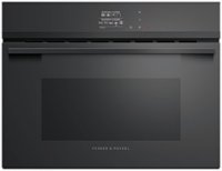 Fisher & Paykel - Minimal 23.5" Built-In Single Electric Convection Wall Oven - Black - Front_Zoom