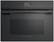 Front. Fisher & Paykel - Minimal 23.5" Built-In Single Electric Convection Wall Oven - Black.
