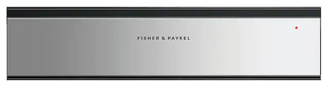 Front. Fisher & Paykel - Contemporary 24-in Warming Drawer with Push to Open Door - Stainless Steel.