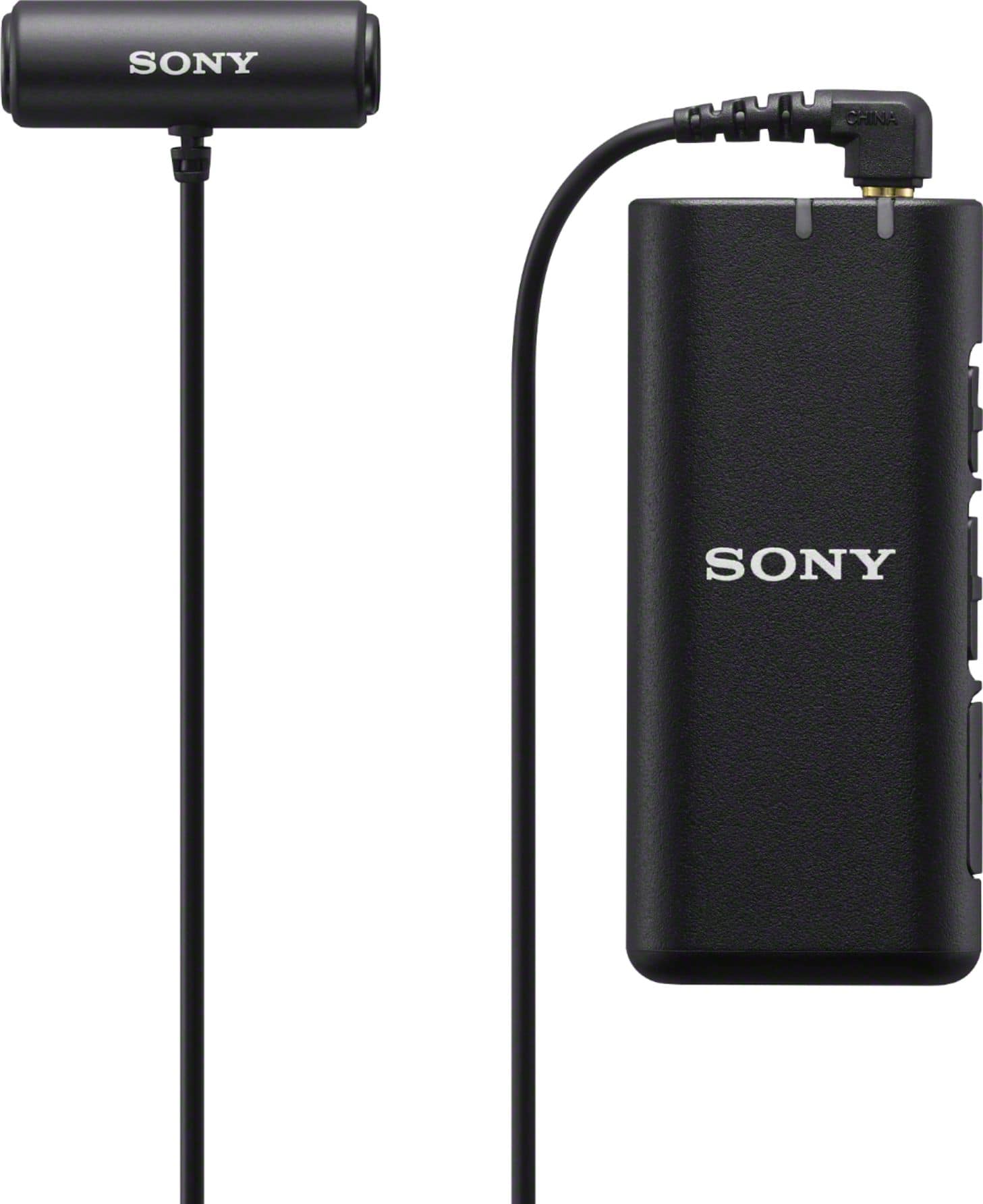 Front. Sony - ECMW2BT Omnidirectional Wireless Microphone with Bluetooth - Black.