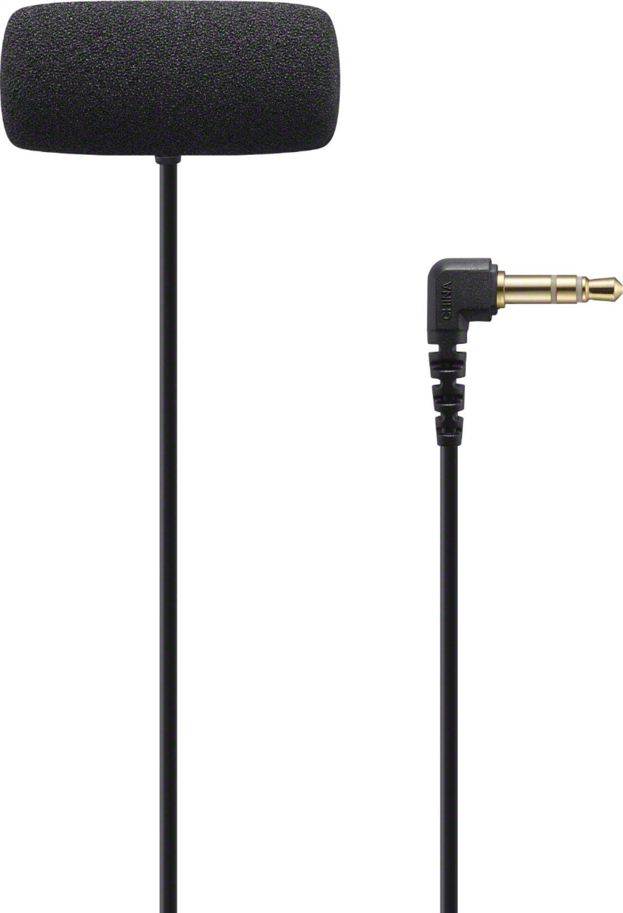 Angle. Sony - ECMLV1 Omnidirectional Lavalier Microphone with Compact Stereo - Black.