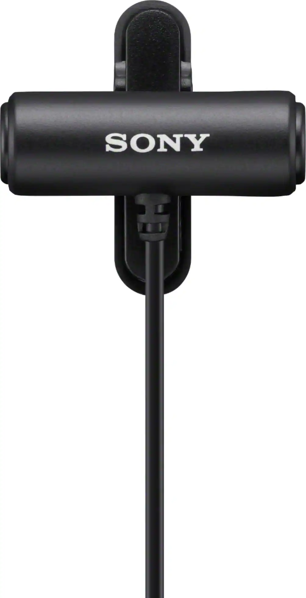Sony - ECMLV1 Omnidirectional Lavalier Microphone with Compact Stereo - Black